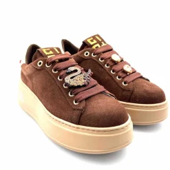 Teenager|Bijoux<GioPiu Baskets Plateforme Gio+ Pia 230a Daim Bijoux Marron