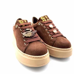 Teenager|Bijoux<GioPiu Baskets Plateforme Gio+ Pia 230a Daim Bijoux Marron