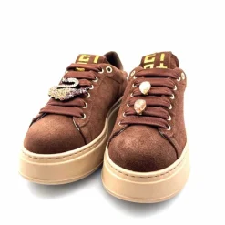 Teenager|Bijoux<GioPiu Baskets Plateforme Gio+ Pia 230a Daim Bijoux Marron