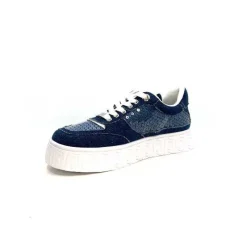 Sport|Baskets<Liu.Jo Baskets Plateforme Ba4123 Textile Denim Bleu
