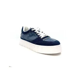 Sport|Baskets<Liu.Jo Baskets Plateforme Ba4123 Textile Denim Bleu