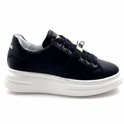 Sport Chic|Baskets<Méliné Baskets Plateforme Bi 195 Var A336 Cuir Marine