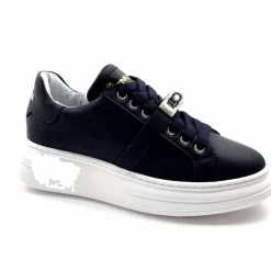 Sport Chic|Baskets<Méliné Baskets Plateforme Bi 195 Var A336 Cuir Marine