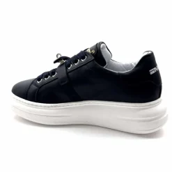 Sport Chic|Baskets<Méliné Baskets Plateforme Bi 195 Var A336 Cuir Marine