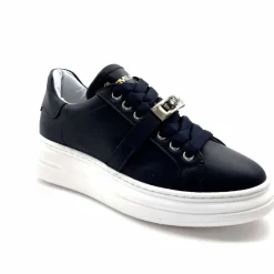 Sport Chic|Baskets<Méliné Baskets Plateforme Bi 195 Var A336 Cuir Marine