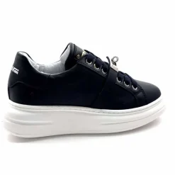 Sport Chic|Baskets<Méliné Baskets Plateforme Bi 195 Var A336 Cuir Marine