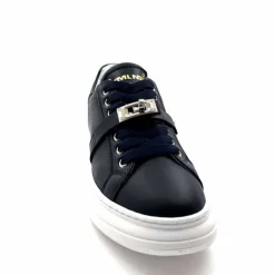 Sport Chic|Baskets<Méliné Baskets Plateforme Bi 195 Var A336 Cuir Marine