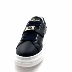 Sport Chic|Baskets<Méliné Baskets Plateforme Bi 195 Var A336 Cuir Marine