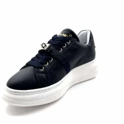 Sport Chic|Baskets<Méliné Baskets Plateforme Bi 195 Var A336 Cuir Marine