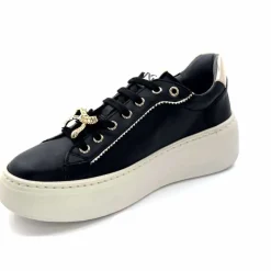 Sport Chic|Bijoux<Nero Giardini Baskets Plateforme 1411621 D100 Cuir Noir