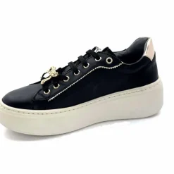 Sport Chic|Bijoux<Nero Giardini Baskets Plateforme 1411621 D100 Cuir Noir