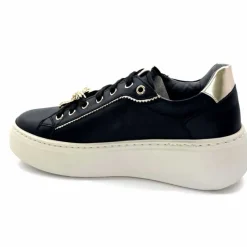 Sport Chic|Bijoux<Nero Giardini Baskets Plateforme 1411621 D100 Cuir Noir