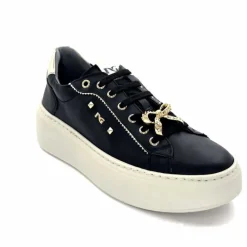 Sport Chic|Bijoux<Nero Giardini Baskets Plateforme 1411621 D100 Cuir Noir