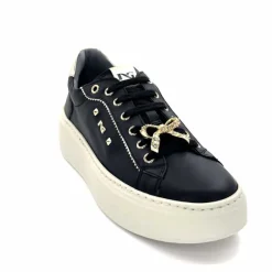 Sport Chic|Bijoux<Nero Giardini Baskets Plateforme 1411621 D100 Cuir Noir