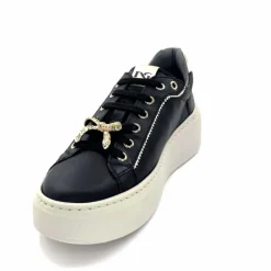 Sport Chic|Bijoux<Nero Giardini Baskets Plateforme 1411621 D100 Cuir Noir