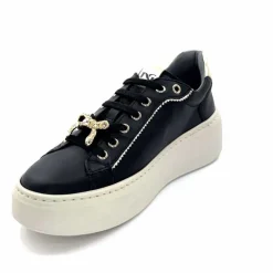 Sport Chic|Bijoux<Nero Giardini Baskets Plateforme 1411621 D100 Cuir Noir