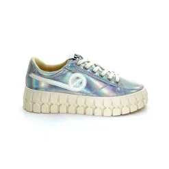 Teenager|Fantaisie<No Name Baskets Plateforme Play Sneaker W Cuir Irisé Argent
