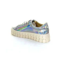 Teenager|Fantaisie<No Name Baskets Plateforme Play Sneaker W Cuir Irisé Argent