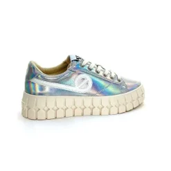 Teenager|Fantaisie<No Name Baskets Plateforme Play Sneaker W Cuir Irisé Argent