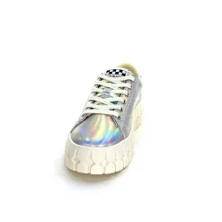 Teenager|Fantaisie<No Name Baskets Plateforme Play Sneaker W Cuir Irisé Argent
