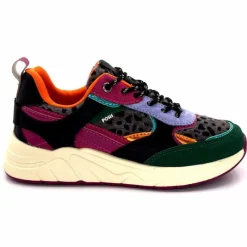 Sport Chic|Baskets<poelman Baskets Posh 193332 Textile Golf Green Multicolore Vert