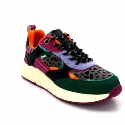 Sport Chic|Baskets<poelman Baskets Posh 193332 Textile Golf Green Multicolore Vert