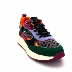 Sport Chic|Baskets<poelman Baskets Posh 193332 Textile Golf Green Multicolore Vert