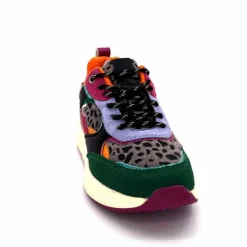 Sport Chic|Baskets<poelman Baskets Posh 193332 Textile Golf Green Multicolore Vert