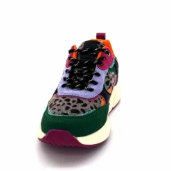 Sport Chic|Baskets<poelman Baskets Posh 193332 Textile Golf Green Multicolore Vert