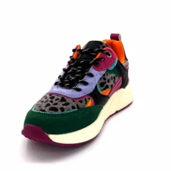 Sport Chic|Baskets<poelman Baskets Posh 193332 Textile Golf Green Multicolore Vert