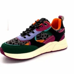 Sport Chic|Baskets<poelman Baskets Posh 193332 Textile Golf Green Multicolore Vert