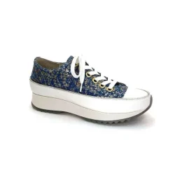Sport Chic|Baskets<Muratti Baskets Rosemetal H0842 Frasseto Textile Blanc Bleu