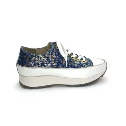Sport Chic|Baskets<Muratti Baskets Rosemetal H0842 Frasseto Textile Blanc Bleu