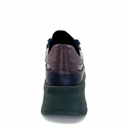 Sport|Décontracté<Hispanitas Baskets Running Chi 243617 Helsink Cuir Métal Bleu Bronze Vert