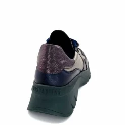 Sport|Décontracté<Hispanitas Baskets Running Chi 243617 Helsink Cuir Métal Bleu Bronze Vert