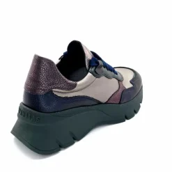 Sport|Décontracté<Hispanitas Baskets Running Chi 243617 Helsink Cuir Métal Bleu Bronze Vert