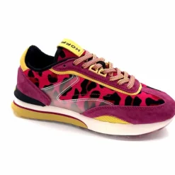 Sport Chic|Animalier<hoff Baskets Running Pink Kady 22403008 Daim &amp; Textile Fushia Rose