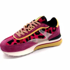 Sport Chic|Animalier<hoff Baskets Running Pink Kady 22403008 Daim &amp; Textile Fushia Rose