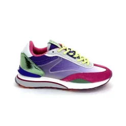 Sport|Baskets<hoff Baskets Running Star Daim Fushia Textile Violet Métal Vert Blanc