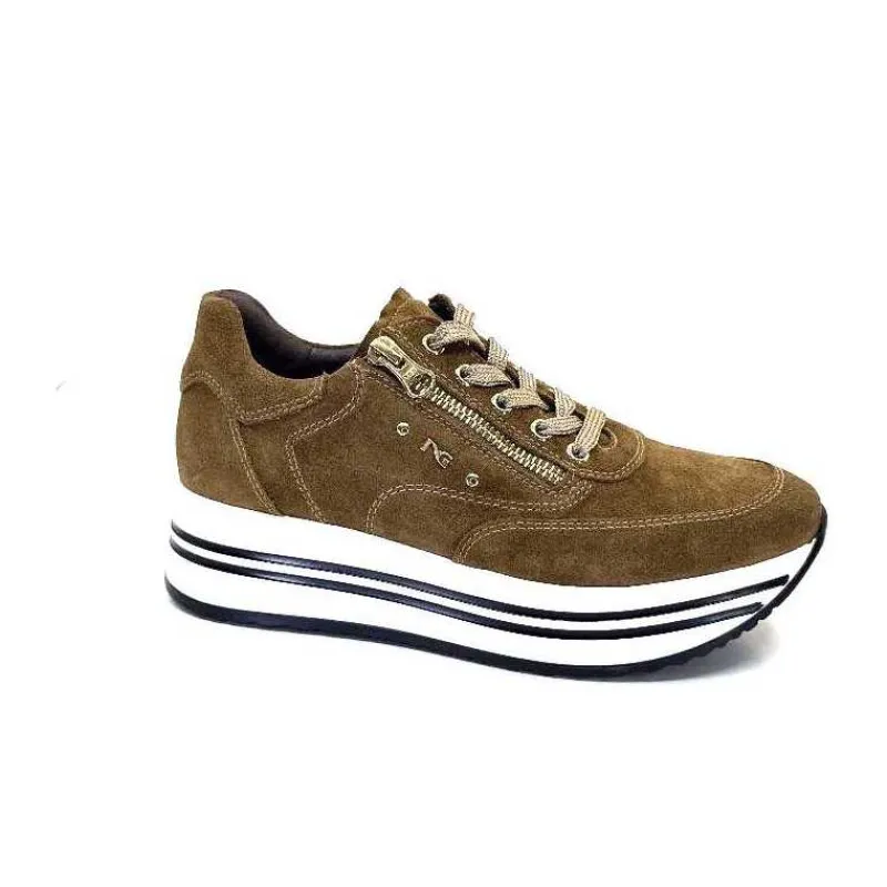 Sport|Féminin<Nero Giardini Baskets Running 1308382 D 339 Daim Marron