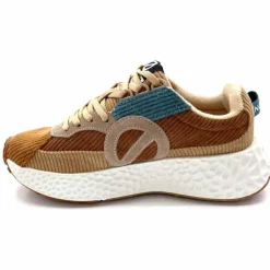 Sport|Décontracté<No Name Baskets Running Carter Runner W Velour Beige Bleu Marron