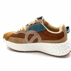 Sport|Décontracté<No Name Baskets Running Carter Runner W Velour Beige Bleu Marron