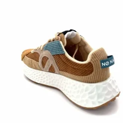 Sport|Décontracté<No Name Baskets Running Carter Runner W Velour Beige Bleu Marron