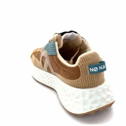 Sport|Décontracté<No Name Baskets Running Carter Runner W Velour Beige Bleu Marron
