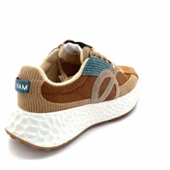 Sport|Décontracté<No Name Baskets Running Carter Runner W Velour Beige Bleu Marron