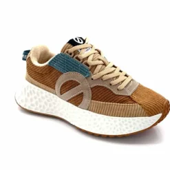 Sport|Décontracté<No Name Baskets Running Carter Runner W Velour Beige Bleu Marron