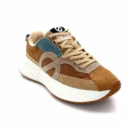 Sport|Décontracté<No Name Baskets Running Carter Runner W Velour Beige Bleu Marron