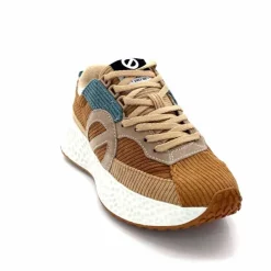 Sport|Décontracté<No Name Baskets Running Carter Runner W Velour Beige Bleu Marron