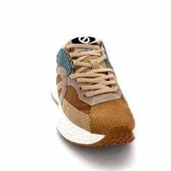 Sport|Décontracté<No Name Baskets Running Carter Runner W Velour Beige Bleu Marron