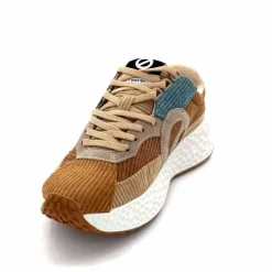 Sport|Décontracté<No Name Baskets Running Carter Runner W Velour Beige Bleu Marron